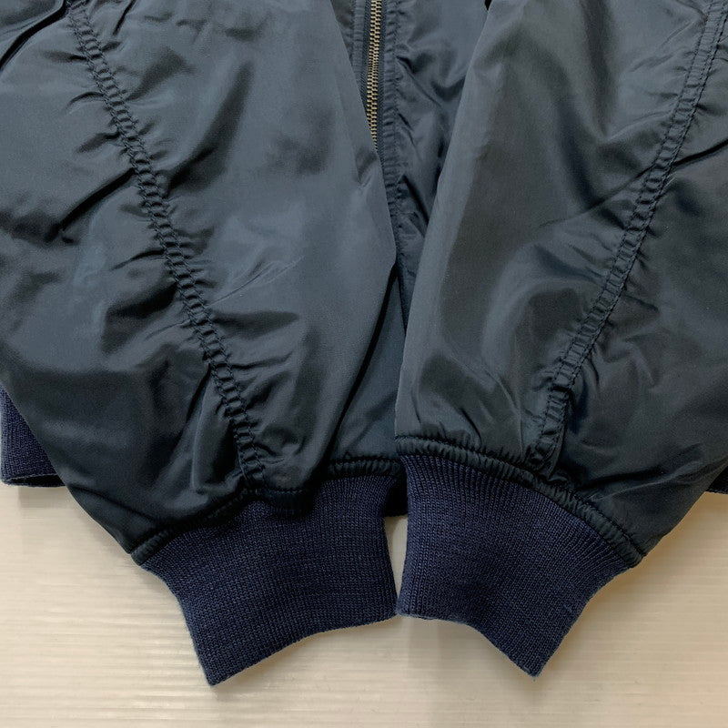 【中古品】【メンズ】 BOSS ボス NYLON FUR JACKET ナイロン ファー ジャケット ライトアウター 145-260306-ko-05-tei サイズ：不明 カラー：ネイビー 万代Net店