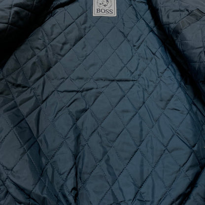 【中古品】【メンズ】 BOSS ボス NYLON FUR JACKET ナイロン ファー ジャケット ライトアウター 145-260306-ko-05-tei サイズ：不明 カラー：ネイビー 万代Net店