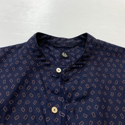 【メンズ】 KAPTAIN SUNSHINE キャプテンサンシャイン COTTON KNIT SKIPPER SHIRT KS9FSH08 140-260304-ko-07-tei サイズ：O カラー：総柄 万代Net店