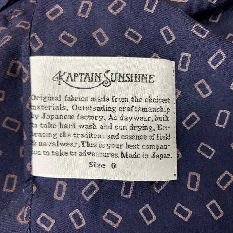 【メンズ】 KAPTAIN SUNSHINE キャプテンサンシャイン COTTON KNIT SKIPPER SHIRT KS9FSH08 140-260304-ko-07-tei サイズ：O カラー：総柄 万代Net店
