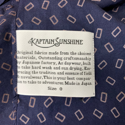 【メンズ】 KAPTAIN SUNSHINE キャプテンサンシャイン COTTON KNIT SKIPPER SHIRT KS9FSH08 140-260304-ko-07-tei サイズ：O カラー：総柄 万代Net店