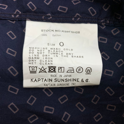 【メンズ】 KAPTAIN SUNSHINE キャプテンサンシャイン COTTON KNIT SKIPPER SHIRT KS9FSH08 140-260304-ko-07-tei サイズ：O カラー：総柄 万代Net店