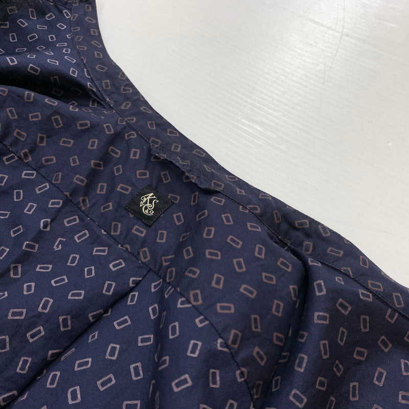 【メンズ】 KAPTAIN SUNSHINE キャプテンサンシャイン COTTON KNIT SKIPPER SHIRT KS9FSH08 140-260304-ko-07-tei サイズ：O カラー：総柄 万代Net店
