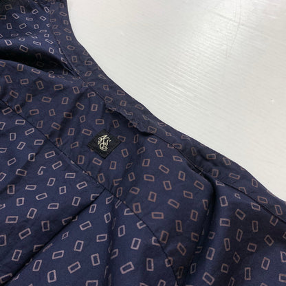 【メンズ】 KAPTAIN SUNSHINE キャプテンサンシャイン COTTON KNIT SKIPPER SHIRT KS9FSH08 140-260304-ko-07-tei サイズ：O カラー：総柄 万代Net店