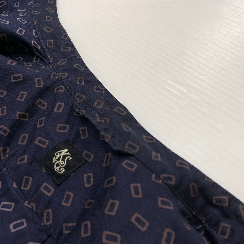【メンズ】 KAPTAIN SUNSHINE キャプテンサンシャイン COTTON KNIT SKIPPER SHIRT KS9FSH08 140-260304-ko-07-tei サイズ：O カラー：総柄 万代Net店