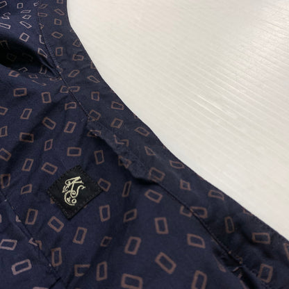 【メンズ】 KAPTAIN SUNSHINE キャプテンサンシャイン COTTON KNIT SKIPPER SHIRT KS9FSH08 140-260304-ko-07-tei サイズ：O カラー：総柄 万代Net店