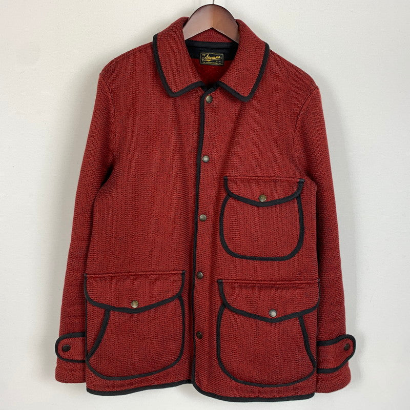 【中古品】【メンズ】 Stevenson Overall Co. スティーブンソンオーバーオール BROWN’S BEACH JACKET ブラウンズ ビーチ ジャケット ライトアウター レールウェイジャケット 145-260306-ko-03-tei サイズ：38 カラー：バーガンディー 万代Net店