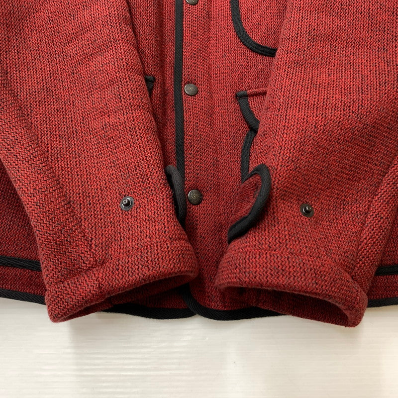 【中古品】【メンズ】 Stevenson Overall Co. スティーブンソンオーバーオール BROWN’S BEACH JACKET ブラウンズ ビーチ ジャケット ライトアウター レールウェイジャケット 145-260306-ko-03-tei サイズ：38 カラー：バーガンディー 万代Net店
