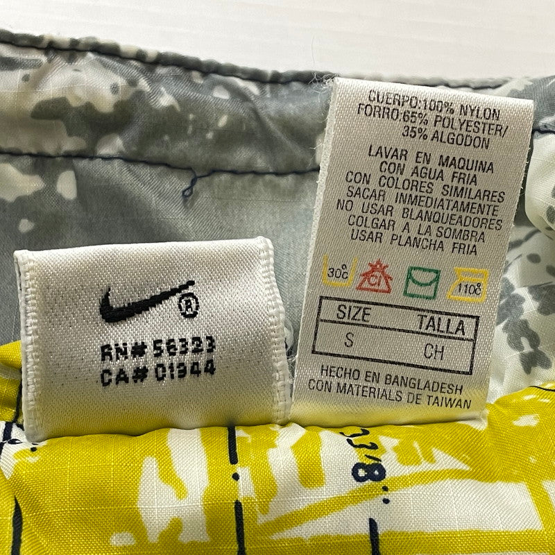 【現状渡し品】【メンズ】 NIKE ナイキ 90's HALF ZIP NYLON JACKET H40408YNG 90年代 ハーフ ジップ ナイロン ジャケット アウター 148-260801-sa-03-tei サイズ：S カラー：総柄 万代Net店