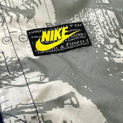 【現状渡し品】【メンズ】 NIKE ナイキ 90's HALF ZIP NYLON JACKET H40408YNG 90年代 ハーフ ジップ ナイロン ジャケット アウター 148-260801-sa-03-tei サイズ：S カラー：総柄 万代Net店