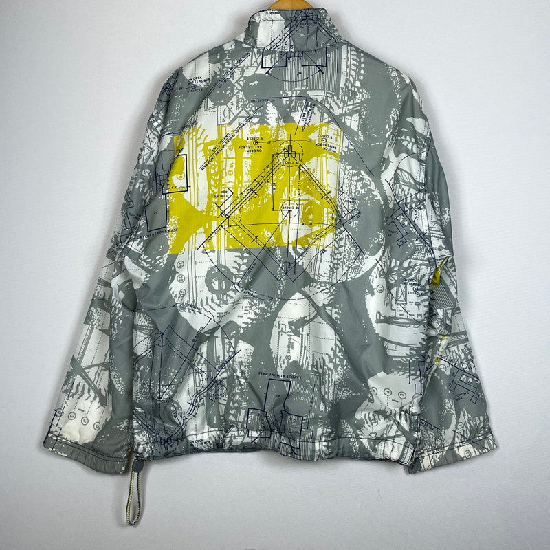 【現状渡し品】【メンズ】 NIKE ナイキ 90's HALF ZIP NYLON JACKET H40408YNG 90年代 ハーフ ジップ ナイロン ジャケット アウター 148-260801-sa-03-tei サイズ：S カラー：総柄 万代Net店