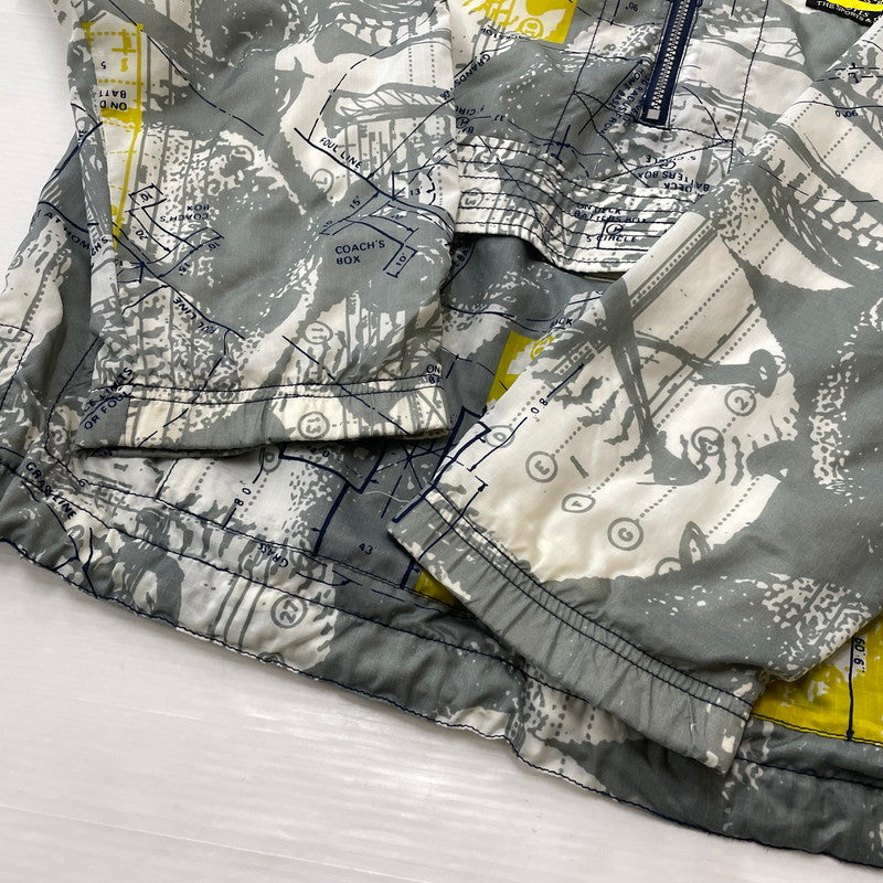 【現状渡し品】【メンズ】 NIKE ナイキ 90's HALF ZIP NYLON JACKET H40408YNG 90年代 ハーフ ジップ ナイロン ジャケット アウター 148-260801-sa-03-tei サイズ：S カラー：総柄 万代Net店
