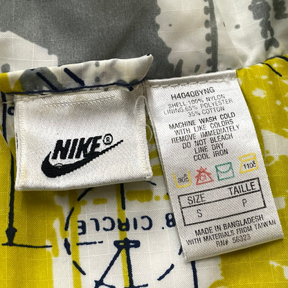 【現状渡し品】【メンズ】 NIKE ナイキ 90's HALF ZIP NYLON JACKET H40408YNG 90年代 ハーフ ジップ ナイロン ジャケット アウター 148-260801-sa-03-tei サイズ：S カラー：総柄 万代Net店