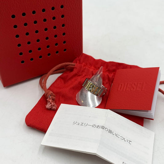 【中古品】【メンズ】 DIESEL ディーゼル TWO TONE RING DX142000DJW ツートーン リング アクセサリー ステンレススティール 192-260310-ko-14-tei カラー：シルバー 19号 万代Net店