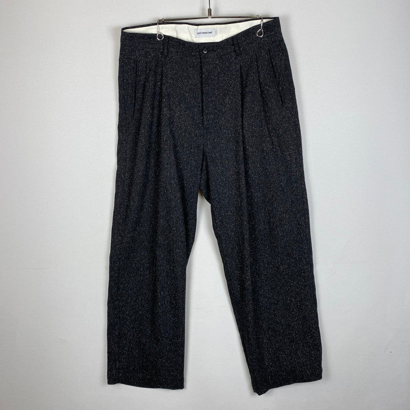 【中古品】【メンズ】 COOTIE クーティー COOTIE PRODUCTIONS クーティプロダクションズ 25AW SILK NEP HERRINGBONE 2 TUCK WIDE TROUSERS シルク ネップ ヘリンボーン 2タック ワイド トラウザーズ ボトムス 153-260306-ks-17-tei サイズ：L カラー：Black Melange 万代Net店