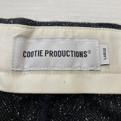 【中古品】【メンズ】 COOTIE クーティー COOTIE PRODUCTIONS クーティプロダクションズ 25AW SILK NEP HERRINGBONE 2 TUCK WIDE TROUSERS シルク ネップ ヘリンボーン 2タック ワイド トラウザーズ ボトムス 153-260306-ks-17-tei サイズ：L カラー：Black Melange 万代Net店