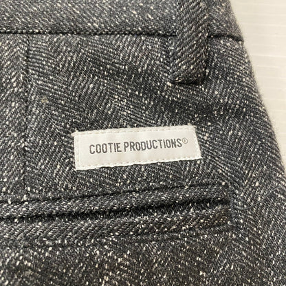 【中古品】【メンズ】 COOTIE クーティー COOTIE PRODUCTIONS クーティプロダクションズ 25AW SILK NEP HERRINGBONE 2 TUCK WIDE TROUSERS シルク ネップ ヘリンボーン 2タック ワイド トラウザーズ ボトムス 153-260306-ks-17-tei サイズ：L カラー：Black Melange 万代Net店