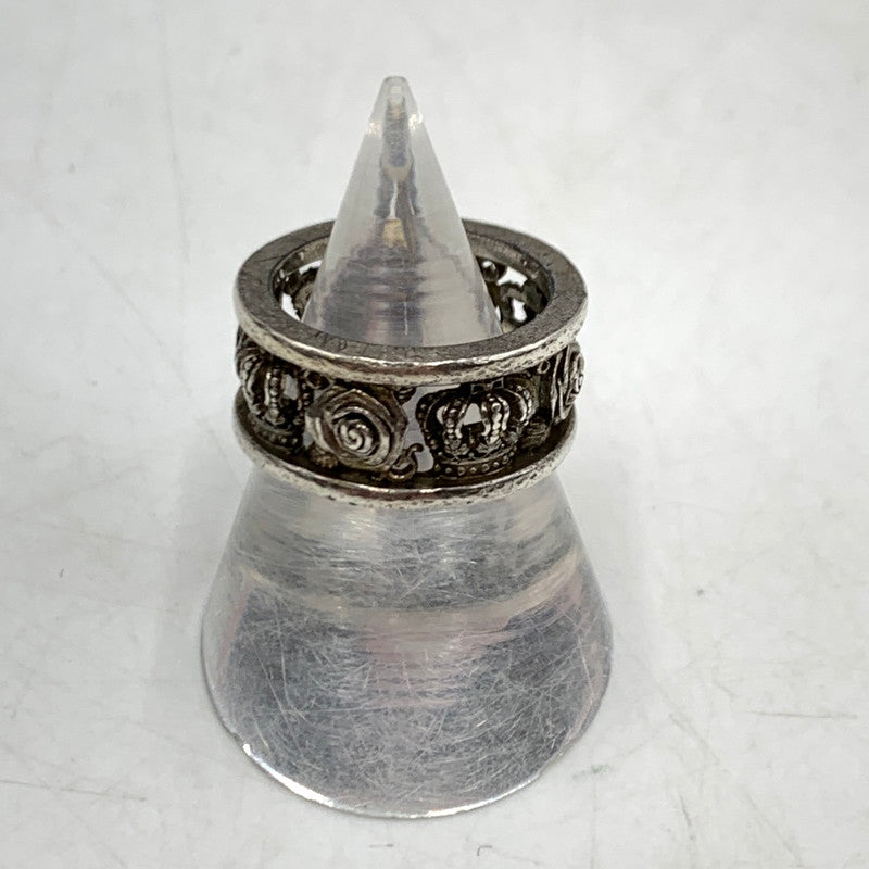 【中古品】【メンズ】 Justin Davis ジャスティンデイビス CROWN ROSE RING クラウン ローズ リング アクセサリー 192-260310-ko-22-tei カラー：シルバー 万代Net店