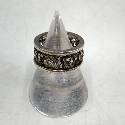 【中古品】【メンズ】 Justin Davis ジャスティンデイビス CROWN ROSE RING クラウン ローズ リング アクセサリー 192-260310-ko-22-tei カラー：シルバー 万代Net店