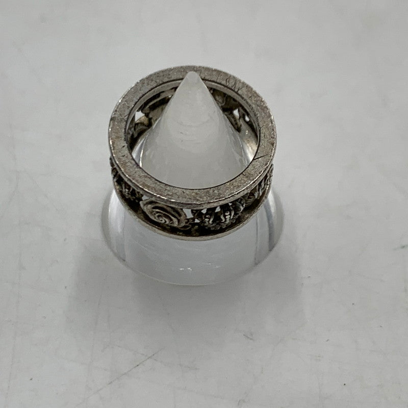 【中古品】【メンズ】 Justin Davis ジャスティンデイビス CROWN ROSE RING クラウン ローズ リング アクセサリー 192-260310-ko-22-tei カラー：シルバー 万代Net店
