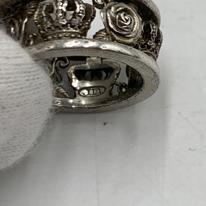【中古品】【メンズ】 Justin Davis ジャスティンデイビス CROWN ROSE RING クラウン ローズ リング アクセサリー 192-260310-ko-22-tei カラー：シルバー 万代Net店