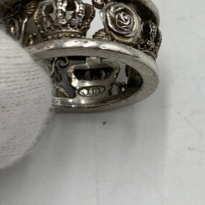 【中古品】【メンズ】 Justin Davis ジャスティンデイビス CROWN ROSE RING クラウン ローズ リング アクセサリー 192-260310-ko-22-tei カラー：シルバー 万代Net店