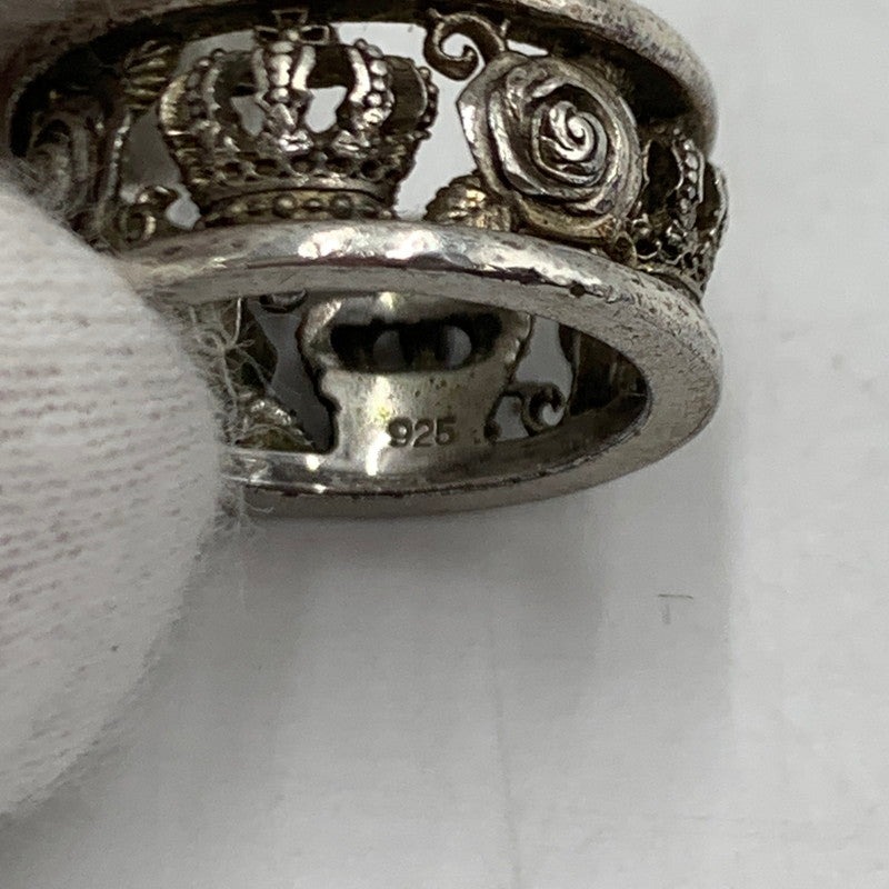 【中古品】【メンズ】 Justin Davis ジャスティンデイビス CROWN ROSE RING クラウン ローズ リング アクセサリー 192-260310-ko-22-tei カラー：シルバー 万代Net店