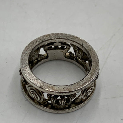 【中古品】【メンズ】 Justin Davis ジャスティンデイビス CROWN ROSE RING クラウン ローズ リング アクセサリー 192-260310-ko-22-tei カラー：シルバー 万代Net店