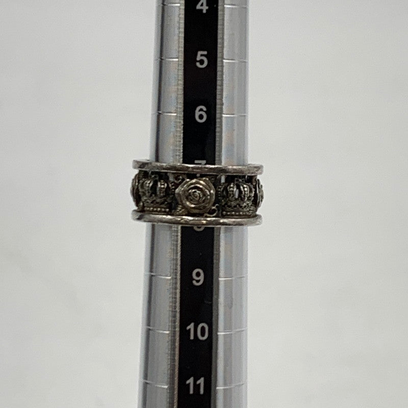 【中古品】【メンズ】 Justin Davis ジャスティンデイビス CROWN ROSE RING クラウン ローズ リング アクセサリー 192-260310-ko-22-tei カラー：シルバー 万代Net店