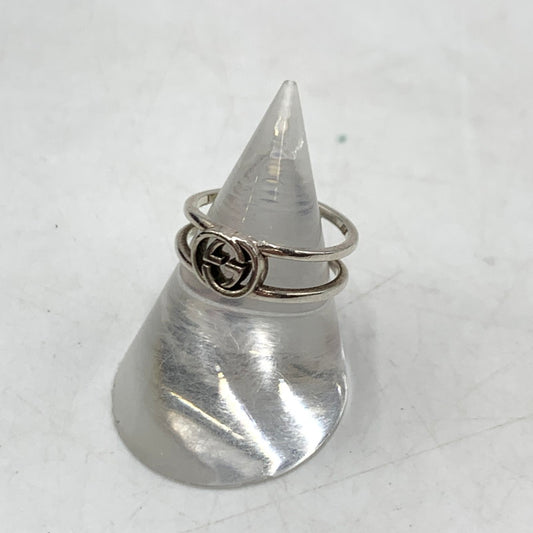 【中古品】【レディース】 GUCCI グッチ GG インターロッキングGリング アクセサリー 指輪 182-260310-ko-27-tei カラー：シルバー 7号 万代Net店