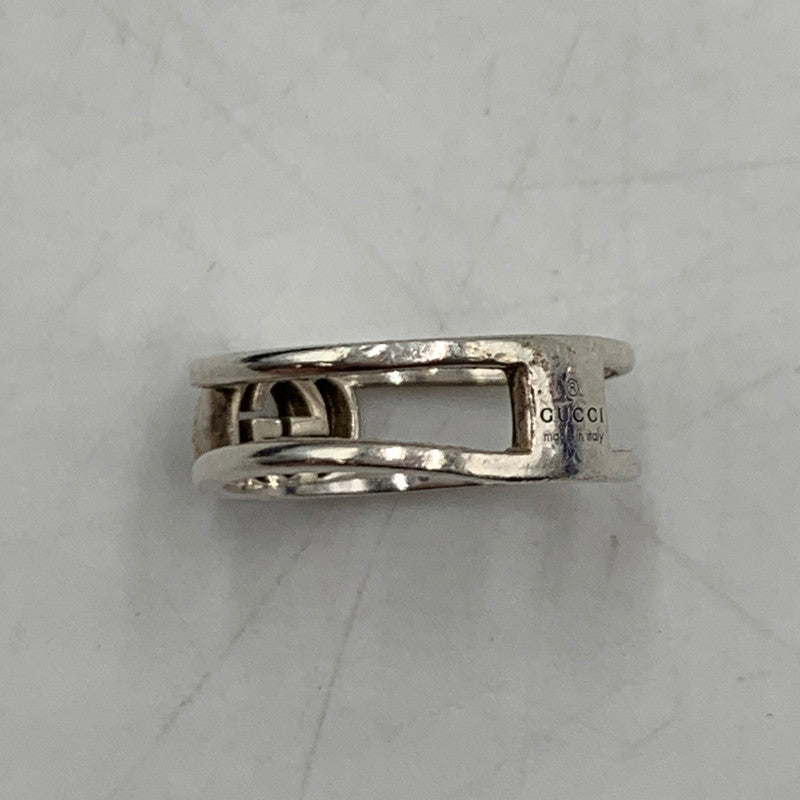 【中古品】【レディース】 GUCCI グッチ GG インターロッキングGリング アクセサリー 指輪 182-260310-ko-27-tei カラー：シルバー 7号 万代Net店