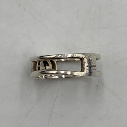 【中古品】【レディース】 GUCCI グッチ GG インターロッキングGリング アクセサリー 指輪 182-260310-ko-27-tei カラー：シルバー 7号 万代Net店