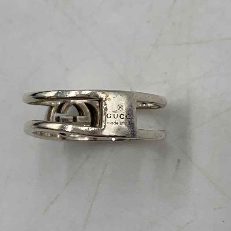 【中古品】【レディース】 GUCCI グッチ GG インターロッキングGリング アクセサリー 指輪 182-260310-ko-27-tei カラー：シルバー 7号 万代Net店