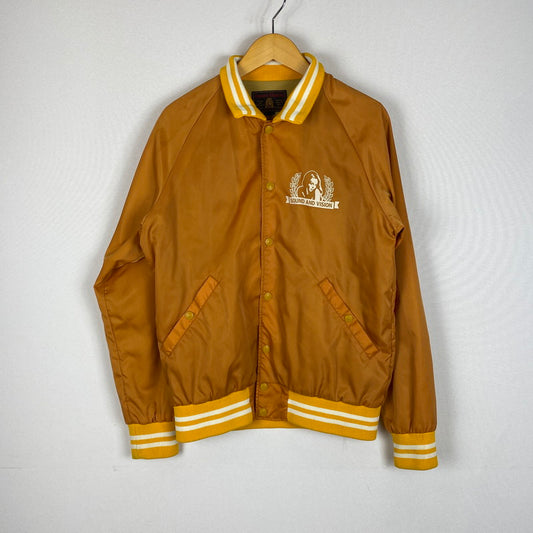 【中古品】【メンズ】 HYSTERIC GLAMOUR ヒステリックグラマー ACOUSTIC ACADENY RIBBED COLLAR COACH JACKET 02193AB06 アコースティック アカデミー リブカラー コーチ ジャケット ライトアウター 140-260306-ks-05-tei サイズ：M カラー：オレンジ 万代Net店