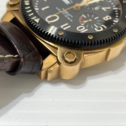 【中古品】【メンズ】 HAMILTON ハミルトン KHAKI BELOW ZERO AUTO H786460 カーキ ビロウ ゼロ クロノグラフ デイデイト 腕時計 自動巻き 197-260310-ko-28-tei カラー：ブラック 万代Net店