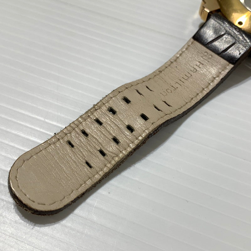 【中古品】【メンズ】 HAMILTON ハミルトン KHAKI BELOW ZERO AUTO H786460 カーキ ビロウ ゼロ クロノグラフ デイデイト 腕時計 自動巻き 197-260310-ko-28-tei カラー：ブラック 万代Net店