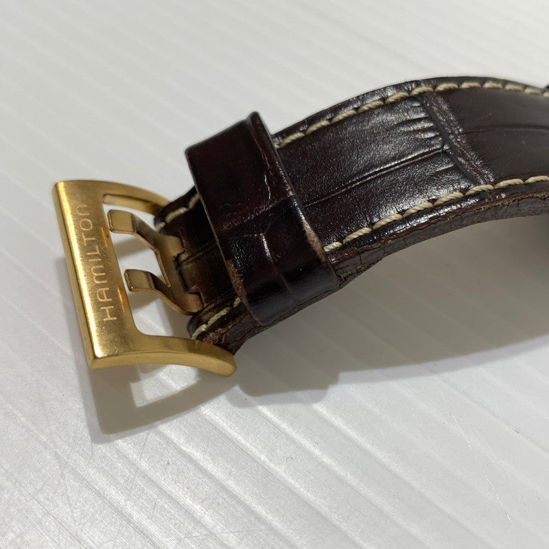 【中古品】【メンズ】 HAMILTON ハミルトン KHAKI BELOW ZERO AUTO H786460 カーキ ビロウ ゼロ クロノグラフ デイデイト 腕時計 自動巻き 197-260310-ko-28-tei カラー：ブラック 万代Net店