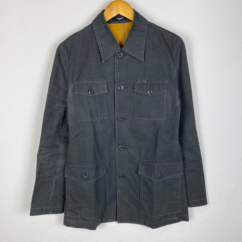 【現状渡し品】【メンズ】 TORNADO MART トルネードマート RIPSTOP COVERALL TBL-1504 リップストップ カバーオール ライトアウター デニムジャケット 147-260306-ks-04-tei サイズ：M カラー：ブラック 万代Net店