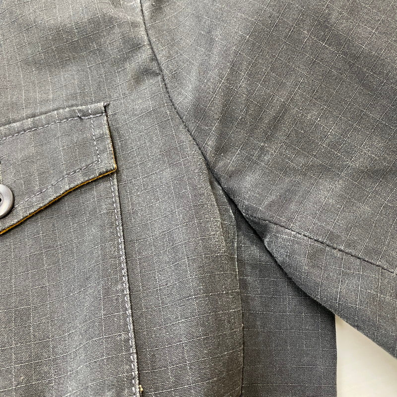 【現状渡し品】【メンズ】 TORNADO MART トルネードマート RIPSTOP COVERALL TBL-1504 リップストップ カバーオール ライトアウター デニムジャケット 147-260306-ks-04-tei サイズ：M カラー：ブラック 万代Net店