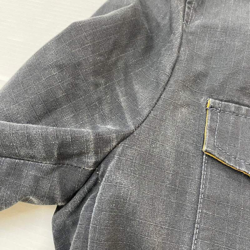 【現状渡し品】【メンズ】 TORNADO MART トルネードマート RIPSTOP COVERALL TBL-1504 リップストップ カバーオール ライトアウター デニムジャケット 147-260306-ks-04-tei サイズ：M カラー：ブラック 万代Net店