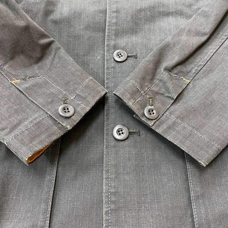 【現状渡し品】【メンズ】 TORNADO MART トルネードマート RIPSTOP COVERALL TBL-1504 リップストップ カバーオール ライトアウター デニムジャケット 147-260306-ks-04-tei サイズ：M カラー：ブラック 万代Net店