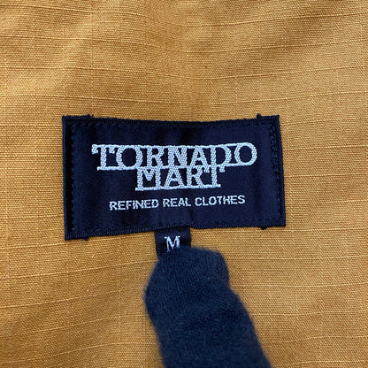 【現状渡し品】【メンズ】 TORNADO MART トルネードマート RIPSTOP COVERALL TBL-1504 リップストップ カバーオール ライトアウター デニムジャケット 147-260306-ks-04-tei サイズ：M カラー：ブラック 万代Net店