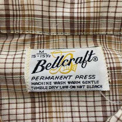 【中古品】【メンズ】 BELLCRAFT ベルクラフト 70～80's L/S SHIRT VINTAGE 70～80年代 ロングスリーブ シャツ ヴィンテージ 長袖 トップス 145-260306-ks-10-tei サイズ：M カラー：CHECK 万代Net店