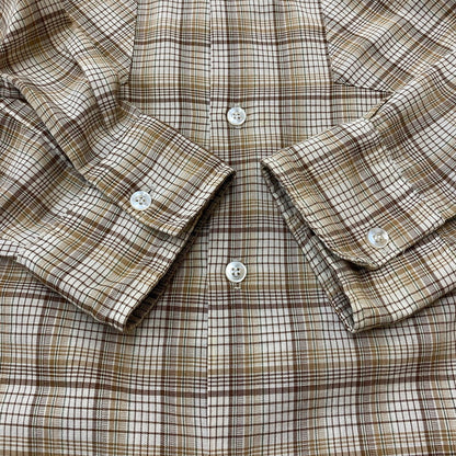 【中古品】【メンズ】 BELLCRAFT ベルクラフト 70～80's L/S SHIRT VINTAGE 70～80年代 ロングスリーブ シャツ ヴィンテージ 長袖 トップス 145-260306-ks-10-tei サイズ：M カラー：CHECK 万代Net店