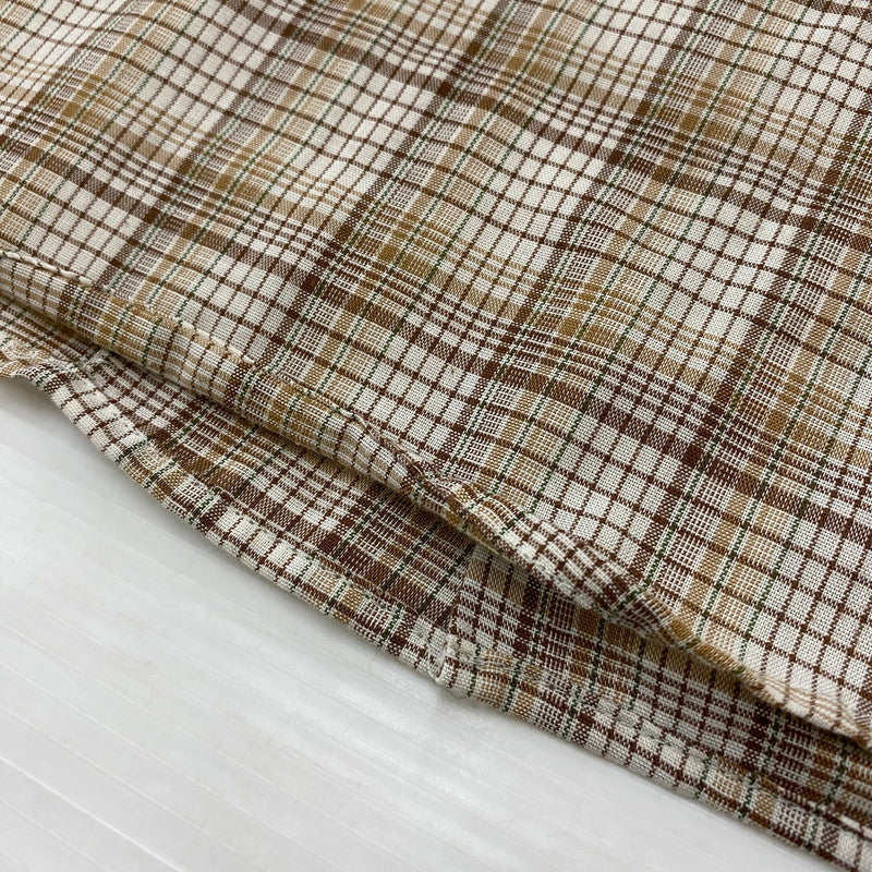 【中古品】【メンズ】 BELLCRAFT ベルクラフト 70～80's L/S SHIRT VINTAGE 70～80年代 ロングスリーブ シャツ ヴィンテージ 長袖 トップス 145-260306-ks-10-tei サイズ：M カラー：CHECK 万代Net店