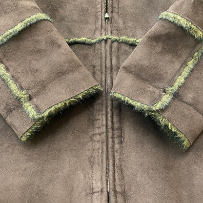 【中古品】【メンズ】 TORNADO MART トルネードマート FAKE LEATHER MOUTON COAT TBL-1529-2 フェイク レザー ムートン コート アウター 147-260306-ks-03-tei サイズ：L カラー：ブラウン 万代Net店