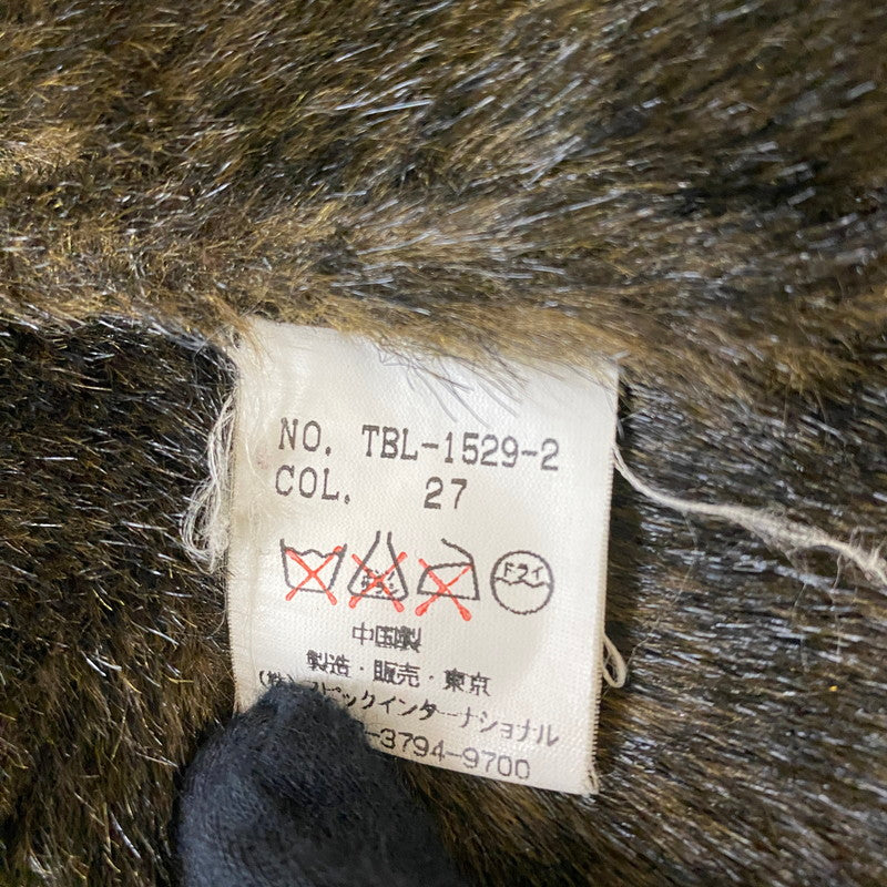 【中古品】【メンズ】 TORNADO MART トルネードマート FAKE LEATHER MOUTON COAT TBL-1529-2 フェイク レザー ムートン コート アウター 147-260306-ks-03-tei サイズ：L カラー：ブラウン 万代Net店
