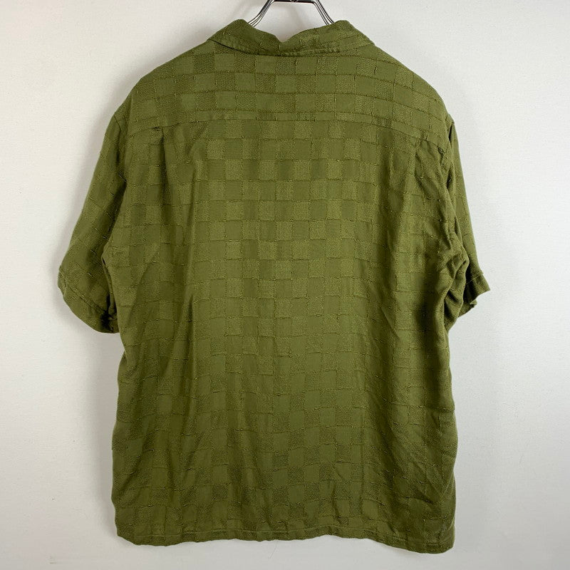 【中古品】【メンズ】 TENDERLOIN テンダーロイン T-RAYON S/S SHIRT レーヨン ショートスリーブ シャツ トップス 半袖 142-260315-ko-01-tei サイズ：S カラー：グリーン 万代Net店