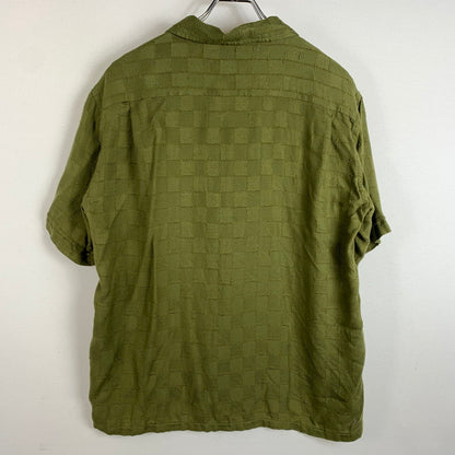 【中古品】【メンズ】 TENDERLOIN テンダーロイン T-RAYON S/S SHIRT レーヨン ショートスリーブ シャツ トップス 半袖 142-260315-ko-01-tei サイズ：S カラー：グリーン 万代Net店