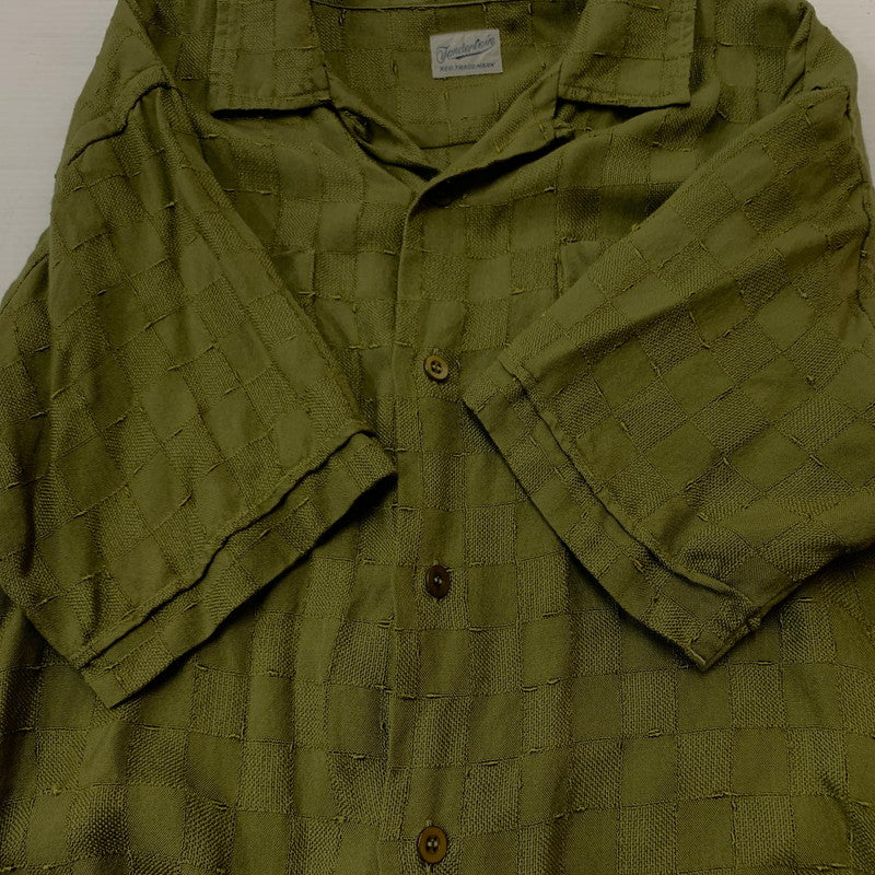 【中古品】【メンズ】 TENDERLOIN テンダーロイン T-RAYON S/S SHIRT レーヨン ショートスリーブ シャツ トップス 半袖 142-260315-ko-01-tei サイズ：S カラー：グリーン 万代Net店